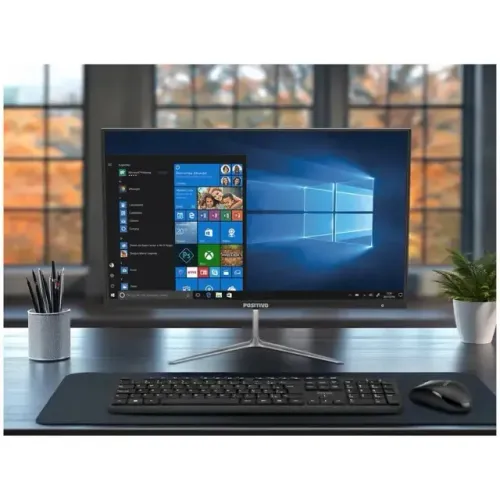 Computador All in One Positivo Union C4128A-21 - Intel Celeron Dual-Core 4GB 128GB SSD LED