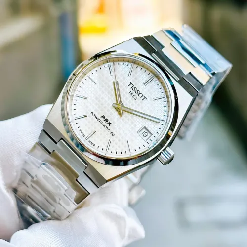 Relógio tissot Prx automático branco novo