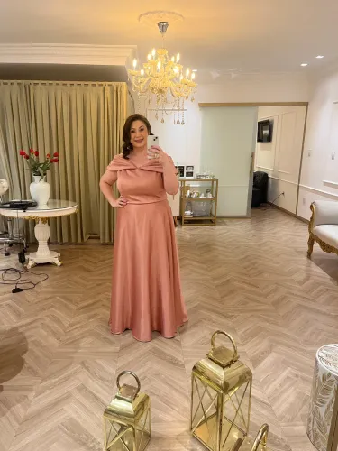 Vestido rose madrinha