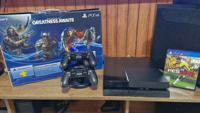 PS4 SEMINOVO + 2 CONTROLES + 35 JOGOS | TESTO NA HORA!