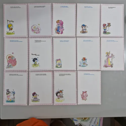 Lotinho papéis de carta - Coleção borda rosa