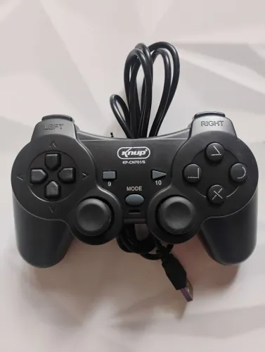 Controle Gamer para PC e Notebook USB - Knup com Vibração (Novo/Lacrado)