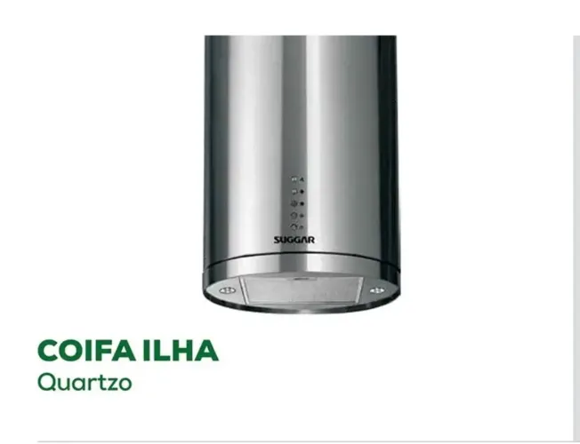 Coifa ilha quartzo suggar 