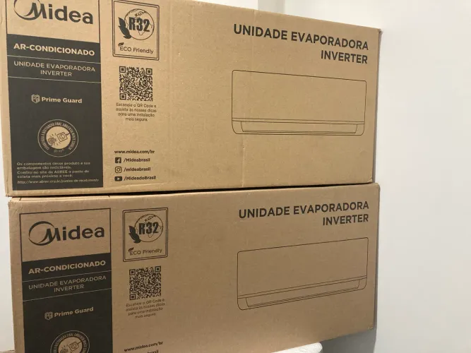 02 Ar-condicionado Split Midea 9000 BTUs Inverter Lite