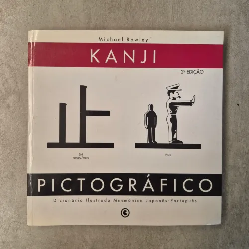LIVRO KANJI PICTOGRÁFICO DICIONÁRIO ILUSTRADO JAPONÊS MICHAEL ROWLEY MNEMÔNICO RARO