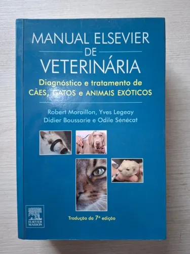 Livro Manual Elsevier de Veterinária - Diagnóstico e Tratamento de Cães, Gatos e Exóticos