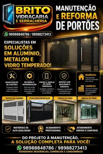 Manutenção e reformas de portão portas e janelas
