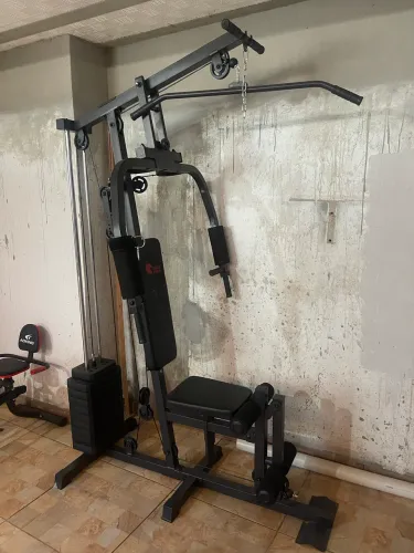 Estação de Musculação 45kg Eagle Force Academia em Casa Multi Exercícios Completa