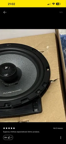 Par Alto falante Coaxial Audiophonic 