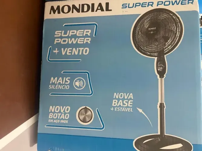 Ventilador de Coluna Mondial Super Power 40cm 6 Pás 140W - Novo e Lacrado