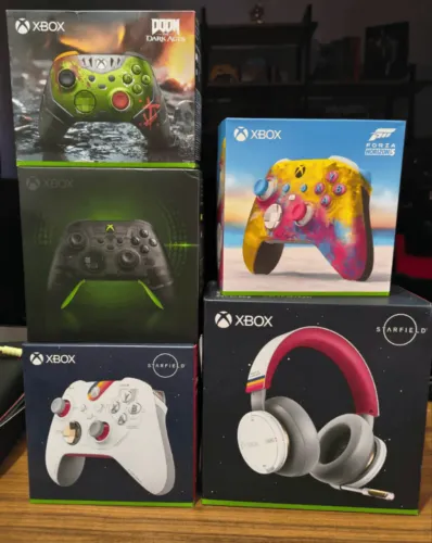 Controle + Headset Xbox