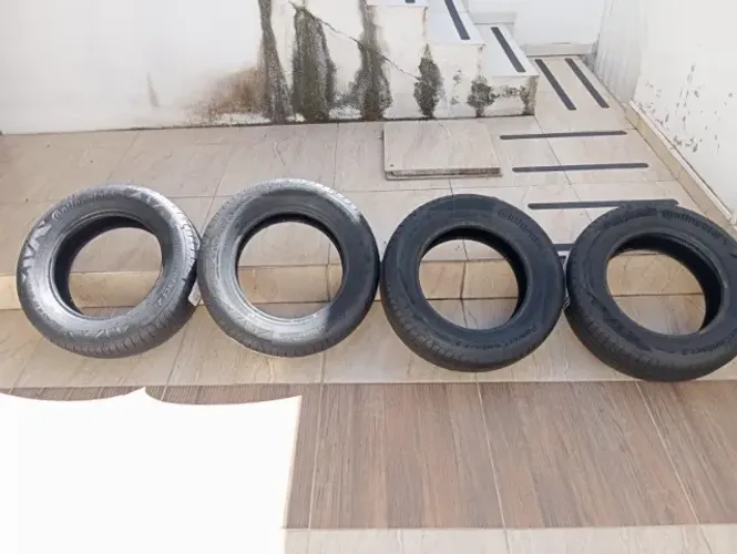 Kit 4 Pneus 195/65R15 Continental PowerContact 2 91H Aro 15