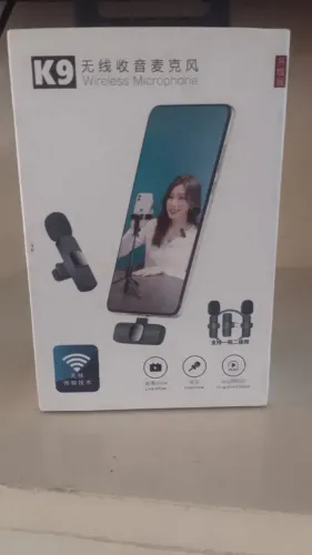 microfone sem fio K9 para celular tipo c ou iphone