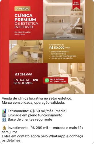 Clínica de estética em Campo Largo
