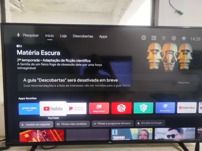 Tv 50 polegadas smart 4K TCL 