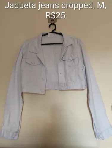 Jaqueta jeans branca