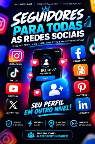 ? SEGUIDORES PARA TODAS AS REDES SOCIAIS! ?