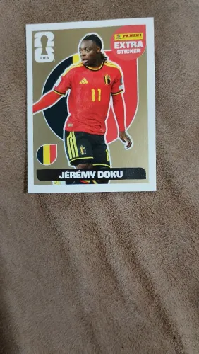 Figurinha lendária copa do mundo 2026 Jeremy Doku.
