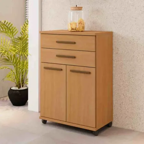 Balcão de Cozinha Monaco 2Pts 2Gvs Cinamomo Arte Moveis - Entrega Rápida! 