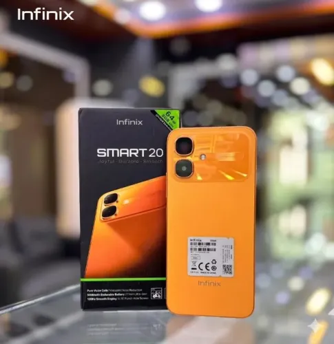 INFINIX SMART 20 4G 128GB ROM /4GB ROM PRETO/SILVER/AZUL/LARANJA