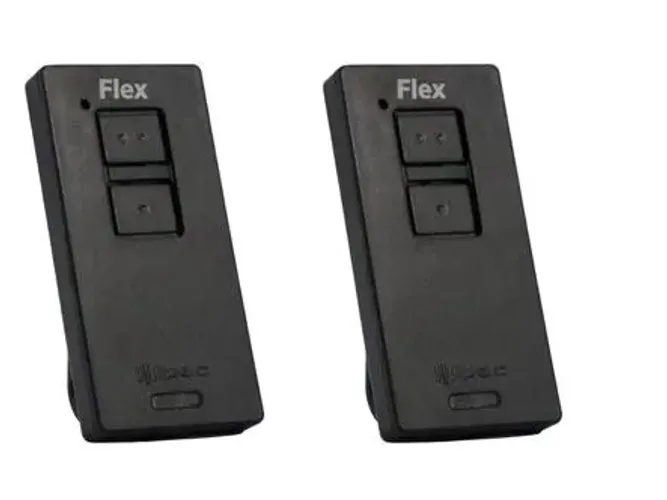 2 Controles Remoto TX FLEX PRETO Portão e Alarme IPEC 433Mhz