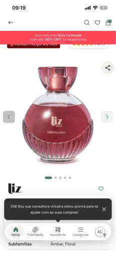 Perfume oboticario liz intenso