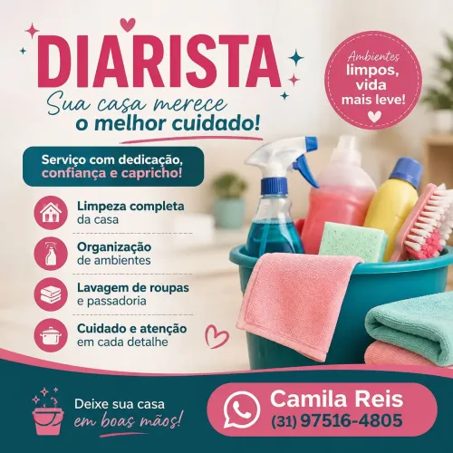 Diarista/ Faxineira