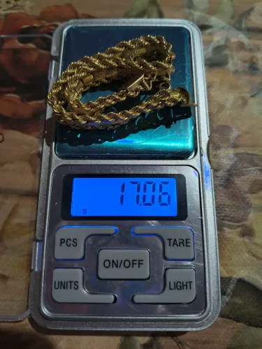 vendo pulseira de ouro unissex 