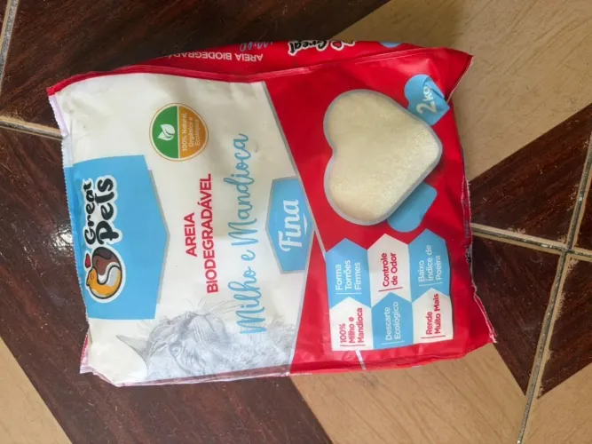 Great Pets Areia Higiênica Biodegradável Milho e Mandioca