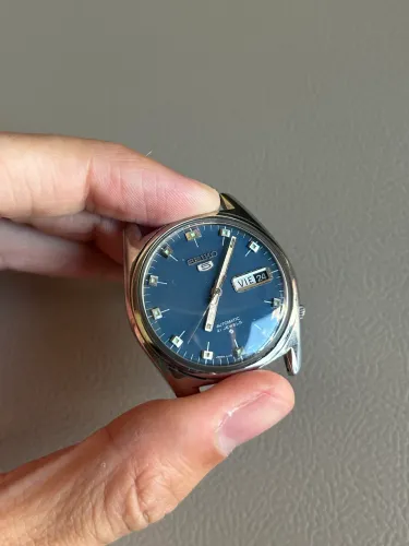 Relógio Seiko 5 6119 azul raro 