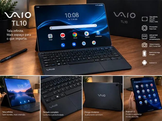 Tablete prático Vaio TL10
