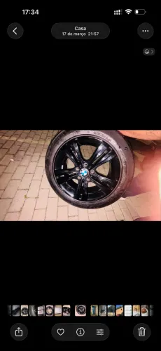 Vendo ou troco jogo de rodas 17 5 furos 