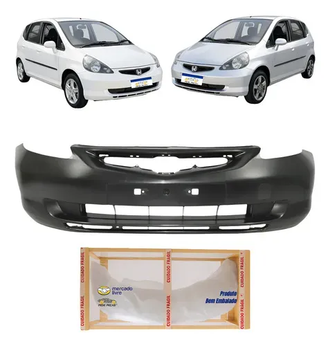 Parachoque Honda Fit 2006 2005 2004 2003 Novo Preto