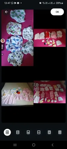 Vendo lotes de roupas de bebe menina do RN ate 6meses