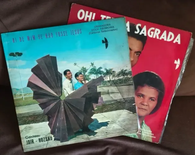 Lote 2 Lps Discos De Vinil Gospel Evangélico - Jair E Hozana