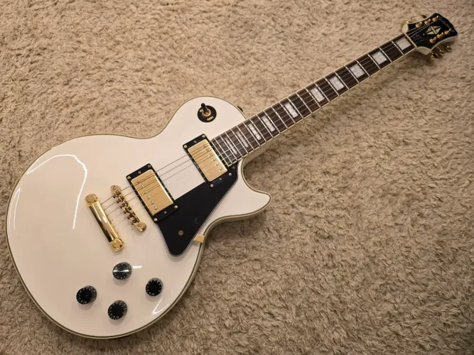 Epiphone Les Paul Custom PRO Alpine White 2015 + Bag | ProBucker | Coil Split