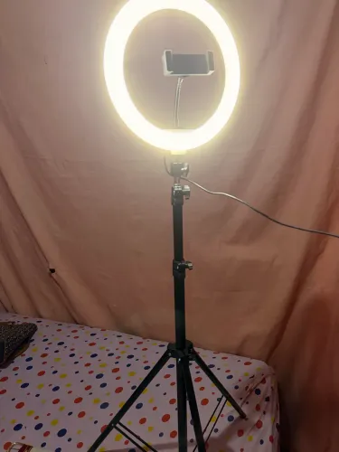 Ring Light Iluminador 10 Polegadas Com Tripé De 2.10 Metro