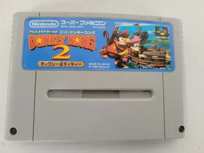 Cartucho Super Nintendo Donkey Kong 2 japonês