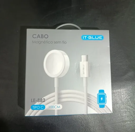 Cabo Magnético sem fio por indução para smartwatch USB