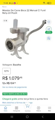 Moedor de carne, novo..