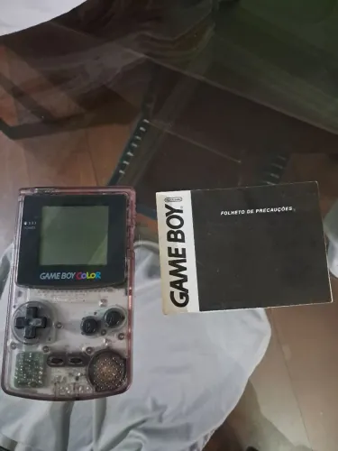 GameBoy Color Transparente Roxo (Com Jogos)