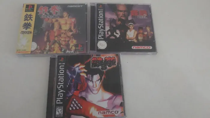 Coleção Tekken 1 ao 3 prensados em mídia prata.