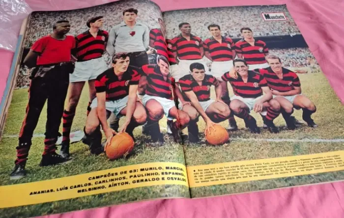 Manchete Flamengo Campeão 1963 Foto Do Time