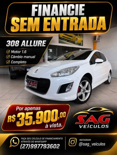 Peugeot 308 Allure 1.6 Flex 16V 5P Mec. 2013