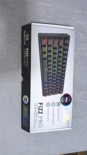Teclado gamer magnético fiz pro redragon
