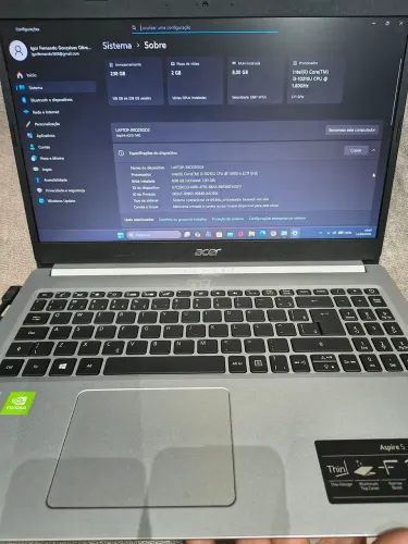 Notebook Acer Aspire 5 Intel Core I5 8GB 256GB SS