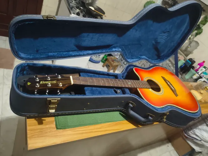 Violão profissional strinberg diamond com hardcase