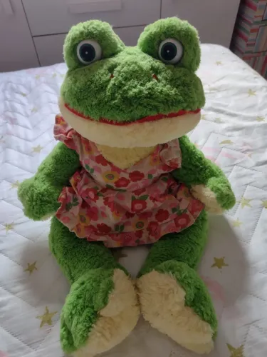 Pelúcia sapo 60cm