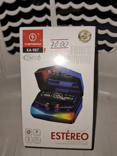 Fone de Ouvido Bluetooth KA-987 Kapbom Estereo