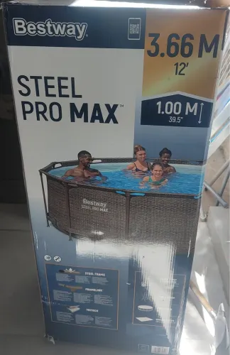 Piscina Bestway Steel Pro Max - Nunca Usada - Nova na Caixa